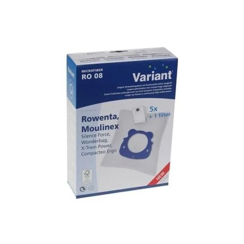 ROWENTA - SAC ASPIRATEUR alt RO08 5pcs+filtre microfiber - ZR200520