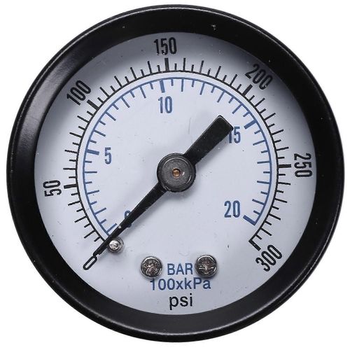 -40 1/8 pouce Mini manomètre pour le testeur de pression de carburant d¿air, d¿huile, d¿eau liquide 0-20Bar / 0-300 Psi