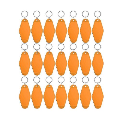 24 Pcs Vintage Motel Porte-Clés Bricolage Blanc Hôtel Porte-Clés Transfert De Chaleur Blanc Porte-Clés En Vrac Sublimat