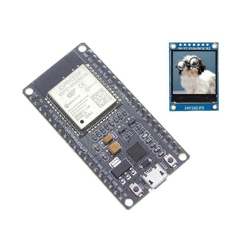 Carte de développement de module ESP32 WiFi sans fil + Bluetooth Module ESP32-WROOM-32 avec 1,3 pouce couleur Sc