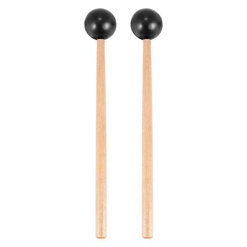 2 Pcs Doux Caoutchouc Tête Bâtons Manche En Bois Maillets Pour Glockenspiel Xylophone Instruments De Musique Pièces