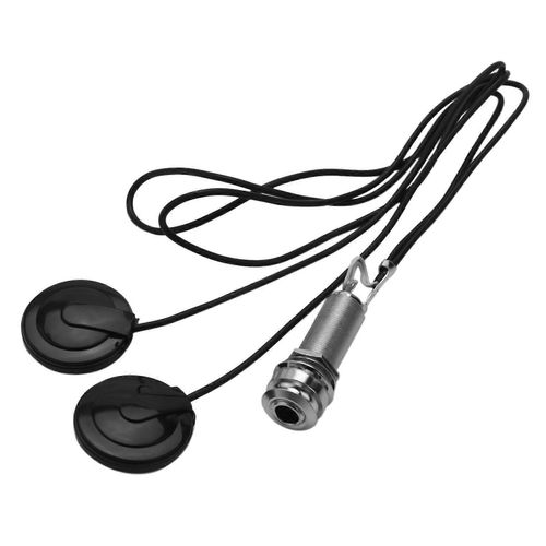 21 Pouces Longueur De Fil 1/4 Pouce Sortie 2 En 1 Piézo Micro Disque Transducteur Pour Guitare Violon Ukulélé