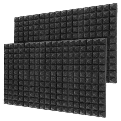 12pcs 30X30X5CM Mousse d¿isolation acoustique pour l¿isolation phonique de salle de piano de studio d¿enregistrement F
