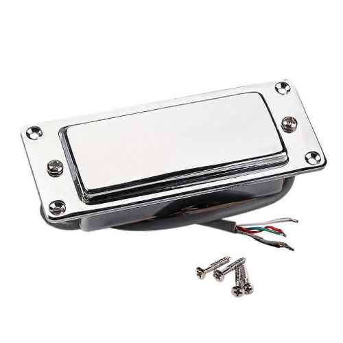 Chrome Silver Mini Lp Guitare Humbucker Micro Scellé Musique Pièces De Réparation
