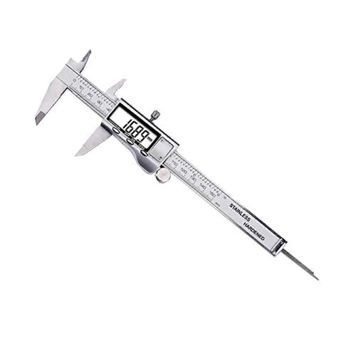 Outil de mesure, micromètre numérique, pied à coulisse en acier inoxydable, conversion pouce/mm (6 pouces/15