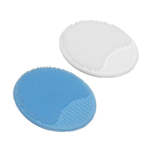 Brosses De Bain Exfoliantes Et Massantes Pour Bébé, Bleu Et Blanc, Paquet De 2 