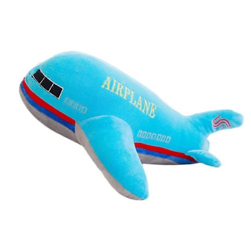 Nouveau 40cm Taille Simulation Avion Enfants Dormir Arrière Coussin Soft Avion Oreiller Poupées Bleu