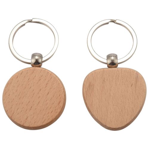 30 Pcs/Lot Bricolage Blanc En Bois Porte-clés Rectangle Coeur Rond Ellipse Sculpture Porte-clés Bois Porte-clés Ri