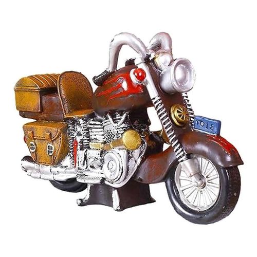 Moto Miniature Véhicule Decor, Ornement De Conception De Véhicule De Moto, Créatifs En Résine Moto Fo