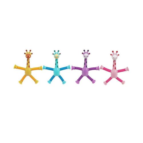 Cartoon Sucker Girafe Girafe Jouets Éducatifs 4 Pack Girafe Jouets Girafe Stress Éducatif Reli