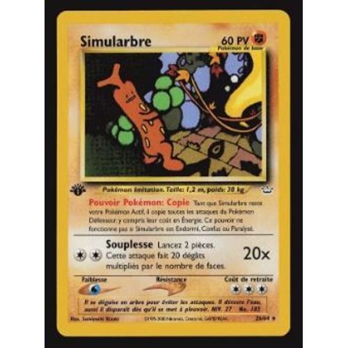 Pokemon Simularbre 26 / 64 Rare Neo Revelation Edition 1