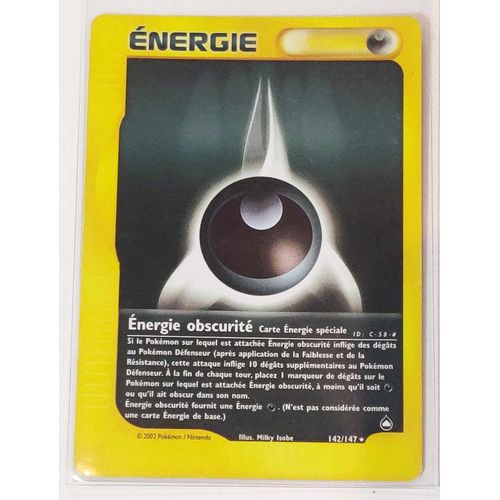 Pokémon Energie Obscurite 142 / 147 Rare Aquapolis Wizards