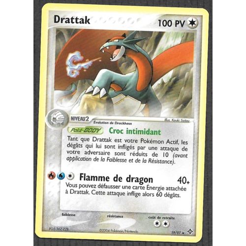 Carte Pokémon Drattak 19/97 - Ex Dragon (Fr)