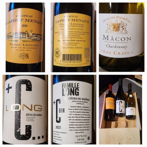 Coffret Bois 3 Bouteilles De Vin