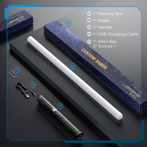 Épée Laser En Métal Lumineuse De Jouet Pour Enfants Avec Change De Couleur Fluorescente Et Extension Rétractable Unisexe Couleur Noire Éclairage En Lumière Et Ombre