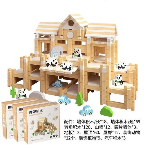 Jouet De Maison De Petit Ouvrant Pour Enfants Luan Puzzle Briques Éducatif Précoce Avec 330 Pièces Couleur Zkb