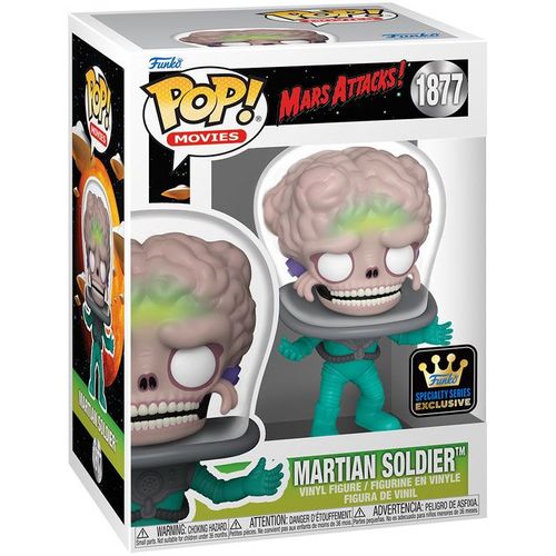 Figurine Funko Pop - Mars Attacks! N°1877 - Soldat Martien [Avec Chase] (84462)