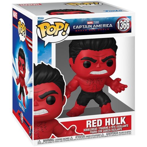 Figurine Funko Pop - Captain America: Brave New World [Marvel] N°1366 - Hulk Rouge - 15 Cm (75994)