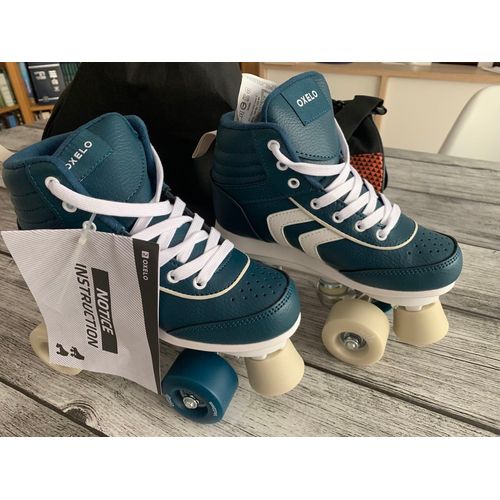 Patin À Roulettes Enfant Quad 100 Jr  Oxelo Taille 34