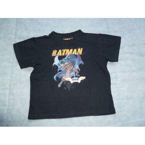 Tee-Shirt Bleu Marine Avec Dessin Batman Devant Taille 4 Ans