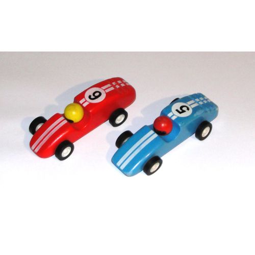 Voiture En Bois Pintoy Lot 2 Vehicules Jouets Retro