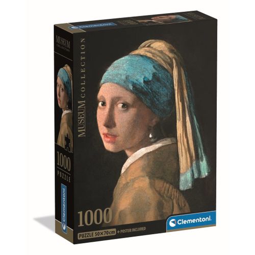 Puzzle Adulte Compact 1000 Pièces - Vermeer : Girl With Pearl Earring