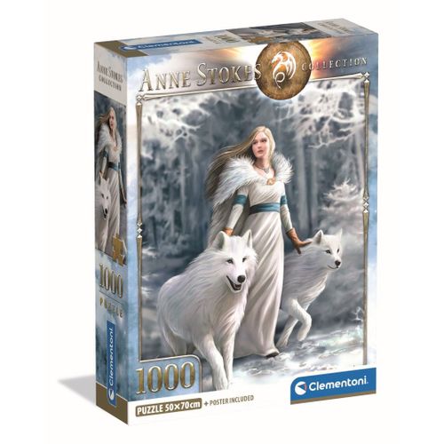 Puzzle Adulte Compact 1000 Pièces - Anne Stokes - Winter Guardians