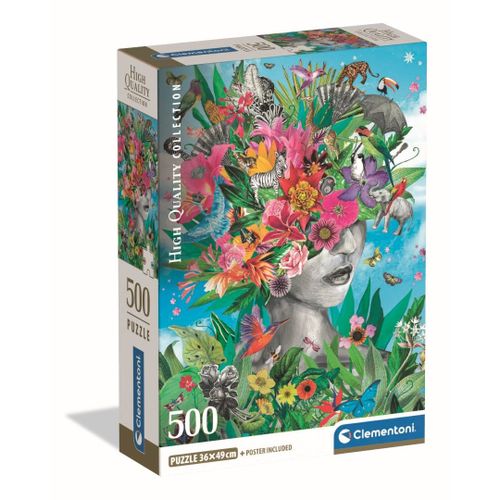 Puzzle Adulte Compact 500 Pièces - Head In The Jungle