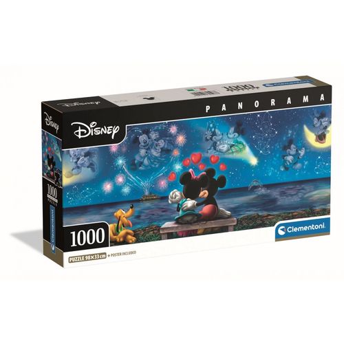 Puzzle Adulte Compact 1000 Pièces Panorama - Mickey & Minnie
