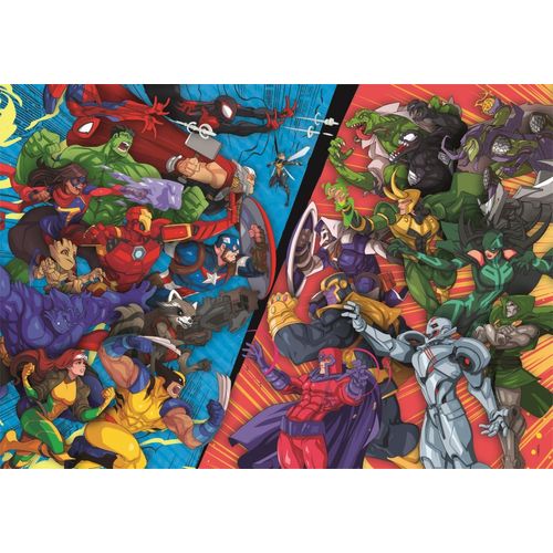 Puzzle Enfant 104 Pièces Super - Marvel, Heroes Vs Villains