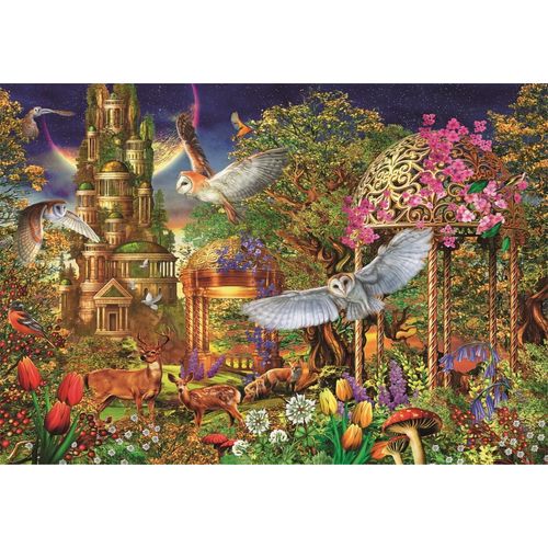 Puzzle Adulte Compact 1500 Pièces - Woodland Fantasy Garden