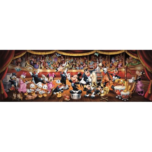Puzzle Adulte Compact 1000 Pièces Panorama - Disney Orchestra