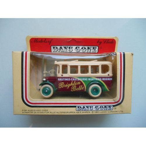 Days Gone Lledo Véhicule Bus Brighton Belle Et Figurines 1985