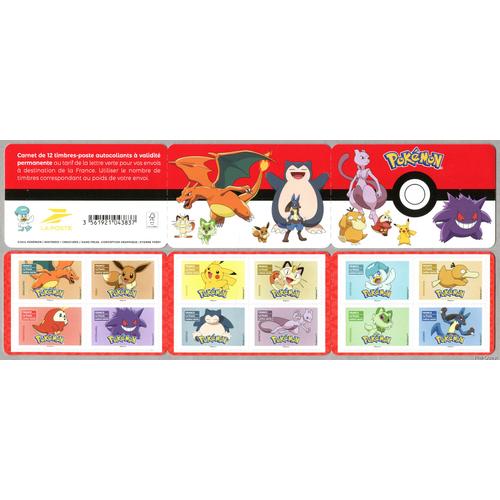 France 2024, Belle Bande Carnet Yvert 2435, 12 Timbres Neufs** Luxe 2435 À 2446, Images - Personnages Pokémon, Dracaufeu, Evoli, Picachu, Miaouss, Coiffeton, Psykokwak, Chochodile, Ectoplasma, Etc..