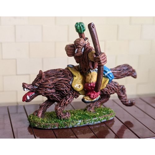 Figurine Orc Grenadier 1988 - Orc Wolf Rider Archer 1988 M243 Blister 911 From Grenadier's Fantasy Warriors Range - Pour Jeux De Rôles Donjons Et Dragons D&d Ad&d Warhammer