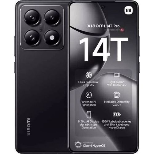 Xiaomi 14T Pro 5G Dual-SIM 256 Go Noir Titane