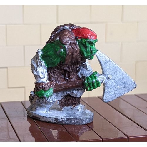 Figurine Orc Grenadier 1992 - Guerrier Orc Armé D'une Hache - Grenadier 1992 Km-10 - Pour Jeux De Rôles Donjons Et Dragons D&d Ad&d Warhammer