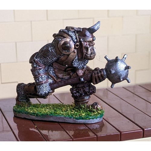 Figurine Orc Grenadier 1988 - Orc Leader 950 1988 - Orc Armé D'une Masse Cloutée - Pour Jeux De Rôles Donjons Et Dragons D&d Ad&d Warhammer