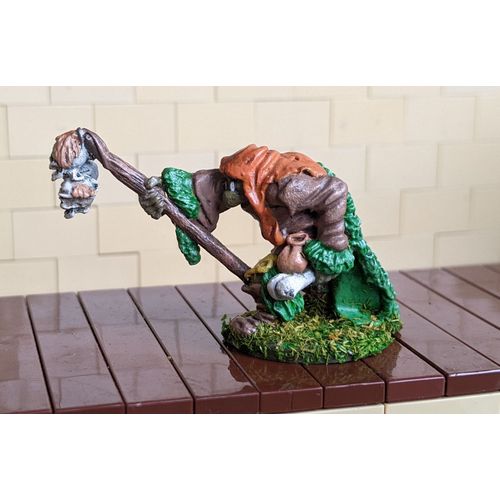 Figurine Orc Grenadier 1992 - Grenadier 1992 Km-13 Orc Shaman 5628 - Pour Jeux De Rôles Donjons Et Dragons D&d Ad&d Warhammer