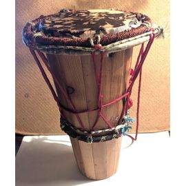 Djembé En Bois Vintage