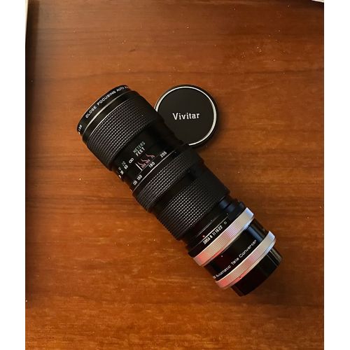 Objectif Auto Zoom Vivitar 75-205mm f3.8 - Close focusing - Monture Canon FT QL