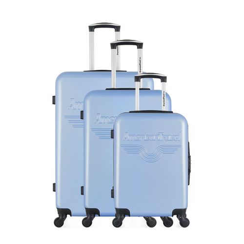 AMERICAN TRAVEL - SET DE 3 ABS CHELSEA 4 Roues