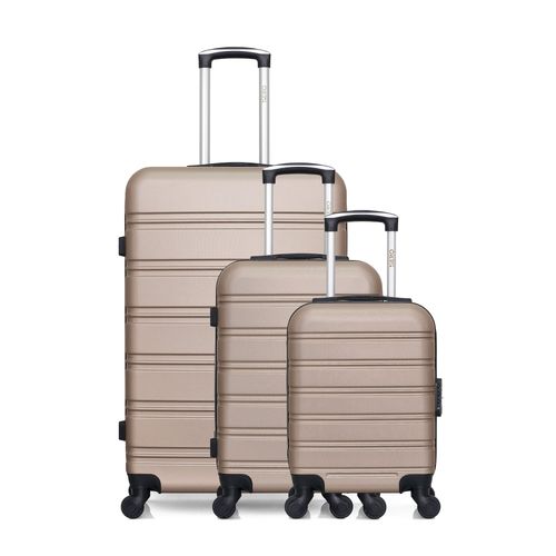 HERO - Lot de 3 - Valise grand format, valise cabine et valise cabine XXS RENOSO