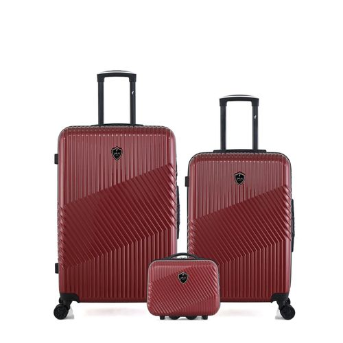 Lot de 3 - Valises grand format, weekend et vanity PETER
