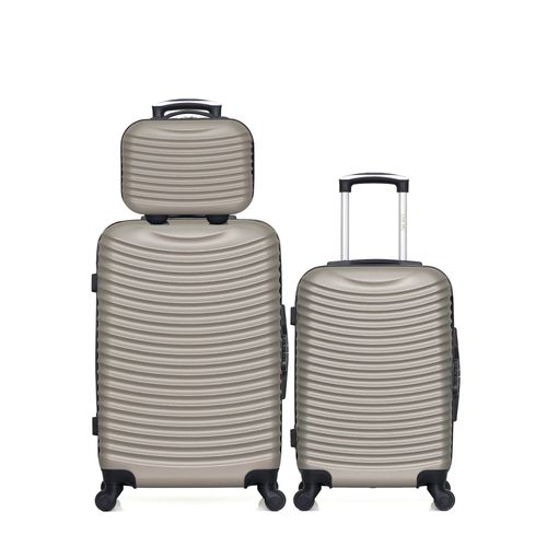 HERO - LOT DE 3 VALISES WEEKEND, CABINE ET VANITY ABS ETNA