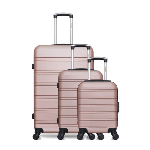 HERO - Lot de 3 - Valise grand format, valise cabine et valise cabine XXS RENOSO