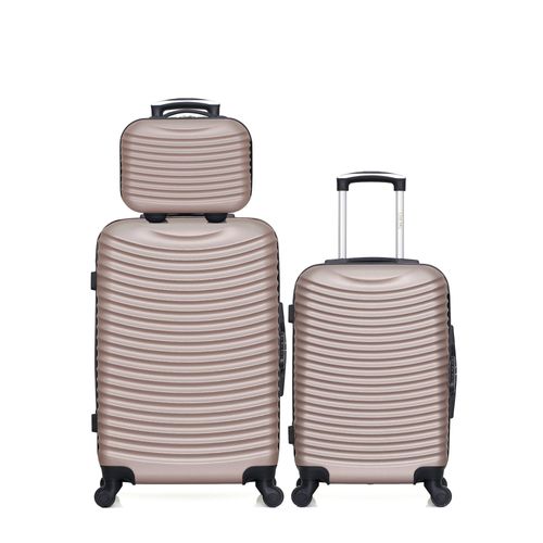 HERO - LOT DE 3 VALISES WEEKEND, CABINE ET VANITY ABS ETNA