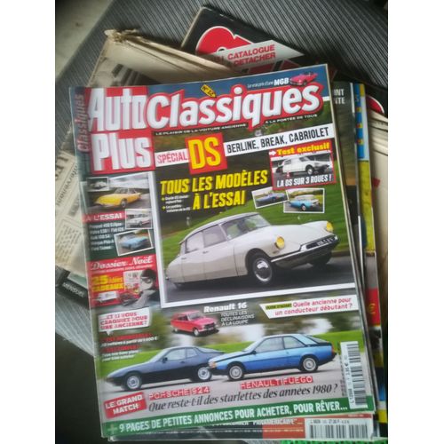 Auto Plus Classiques 12 De 2013 Citroen Ds19,Ds20 Break,Ds21 Cab Chapron Le Caddy,Fuego Turbo,Porsche 924 2.0,Ford Taunus 12m P4 Coupe,Peugeot 402 Eclipse,Fiat 126,Matra M530 Lx,Morgan Plus 4 Tourer,A
