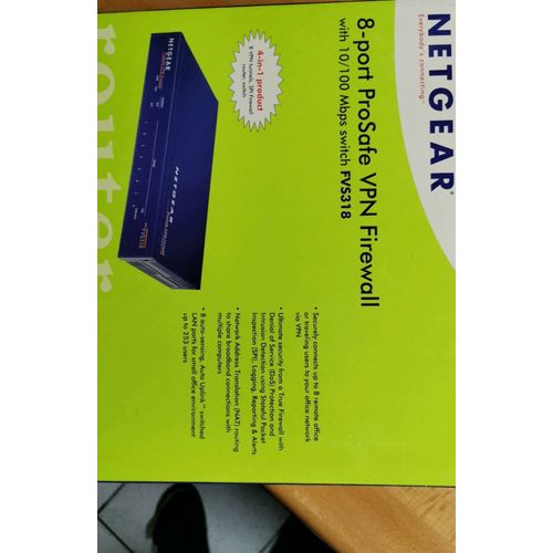 NETGEAR 8 PORTS Prosafe VPN FIREWALL FVS318