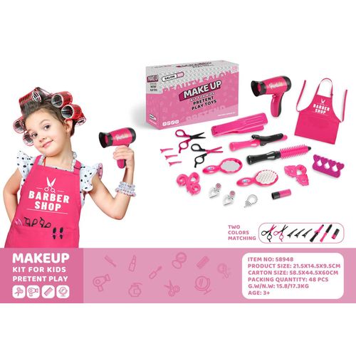 Outil De Coiffure Pour Femmes Avec Sèche-Cheveux Et Pince À Cheveux En Imitation De Salon Pour Jouets De Coiffure En Gros Couleur 58948